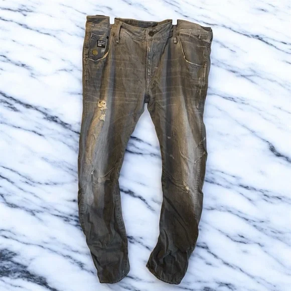 G-Star Raw 3301 distressed arc loose fit denim jeans - Picture 1 of 3